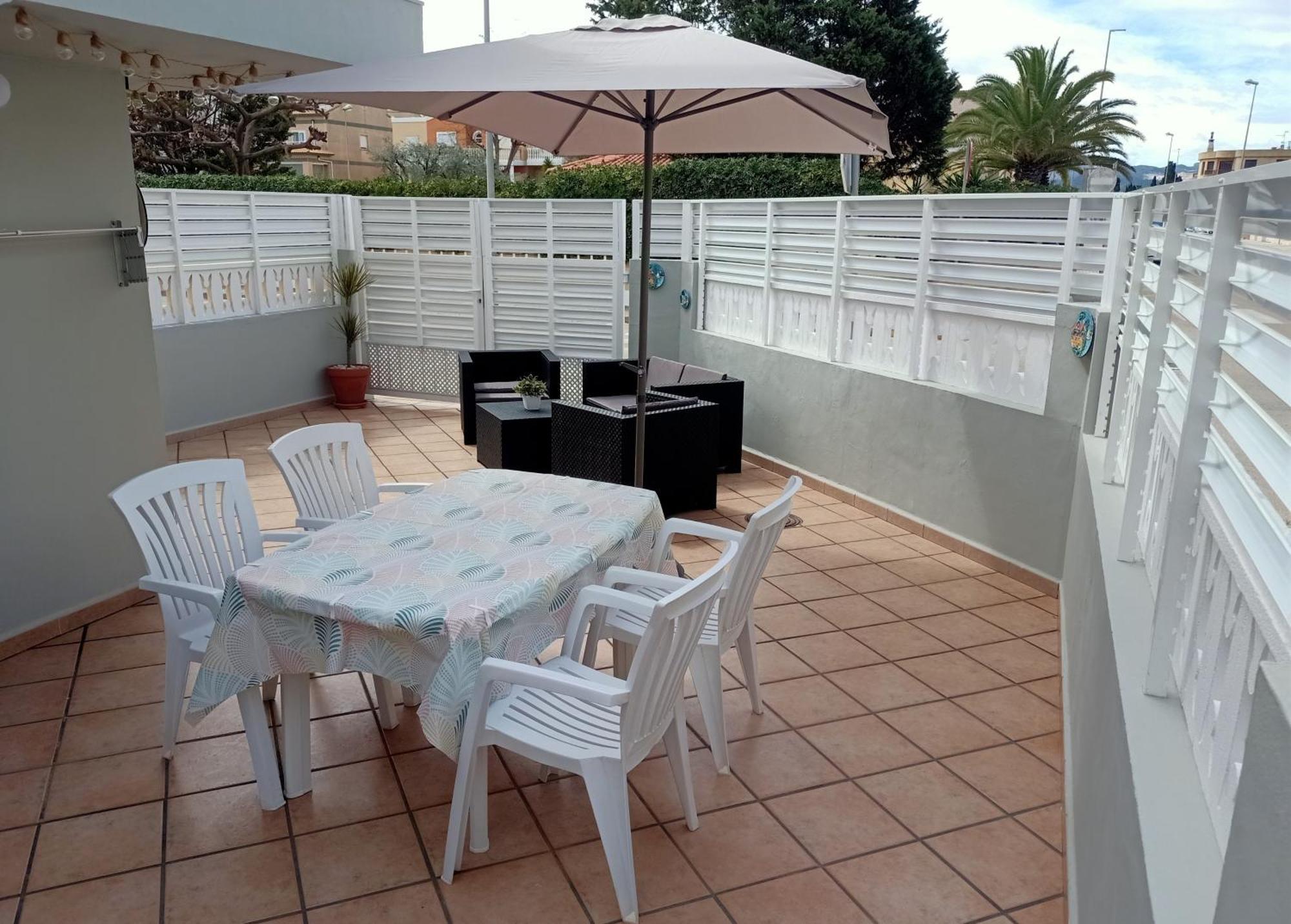 Apartamento Gran Terraza cerca del mar. Oliva Exterior foto
