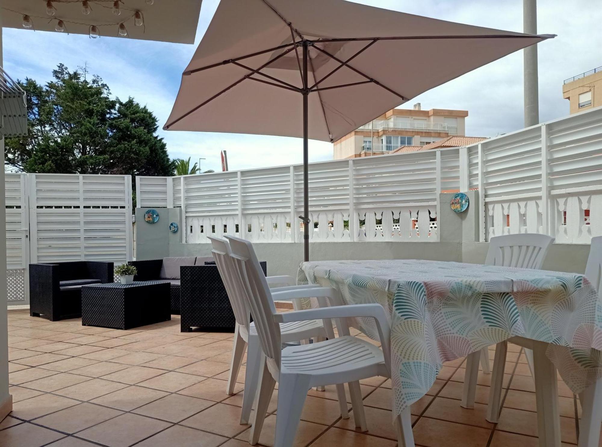 Apartamento Gran Terraza cerca del mar. Oliva Exterior foto