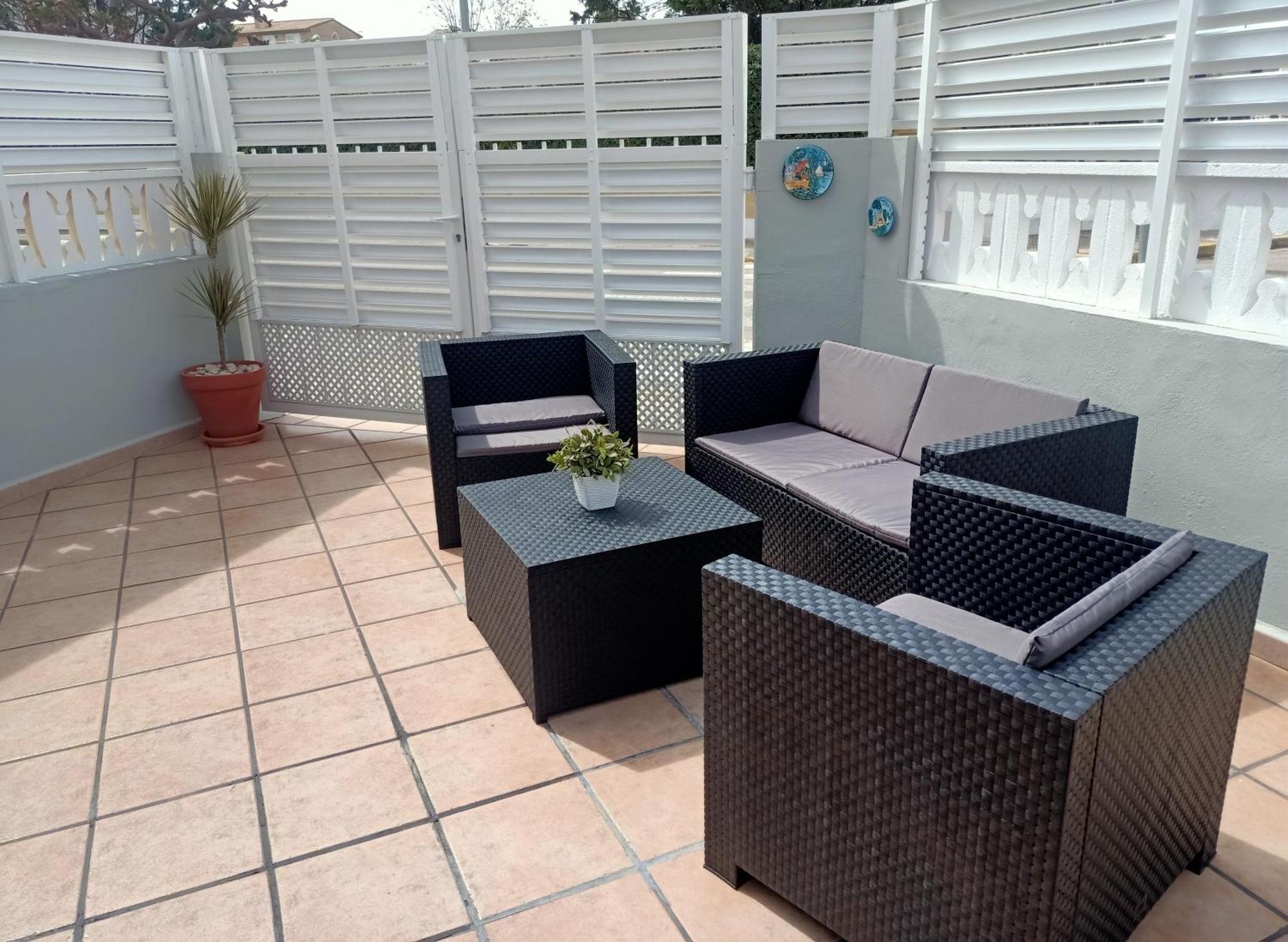 Apartamento Gran Terraza cerca del mar. Oliva Exterior foto